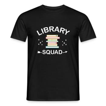 Bibliothèque Lecture Livres Lecteurs Cadeau - T-shirt homme - noir - Devant - AI Model Male 178 light (178cm)