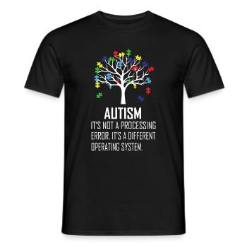 Autism Awareness saying - Men's T-Shirt - black - Front - AI Model Male 178 light (178cm)