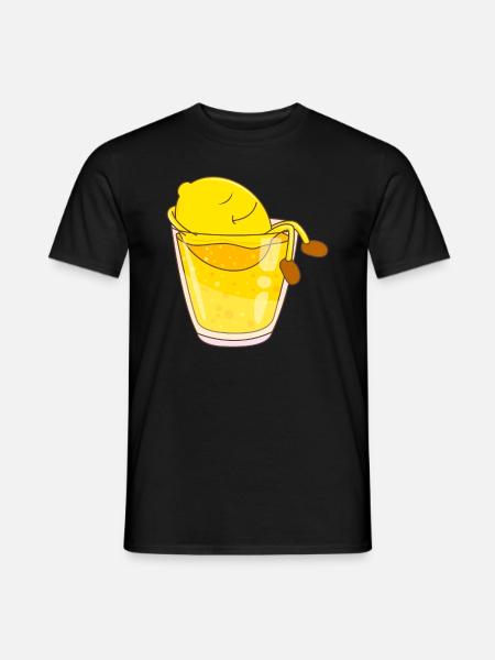 Süßes Zitrone in Zitronen Limonade Softdrink - Männer T-Shirt - Schwarz