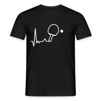 Tennis de table - T-shirt homme - noir - Devant - AI Model Male 178 light (178cm)