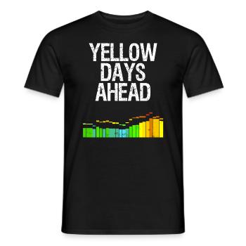 Kite Surf Spruch Yellow Days Windsurfen Geschenk - Männer T-Shirt - Schwarz - Vorne - AI Model Male 178 light (178cm)
