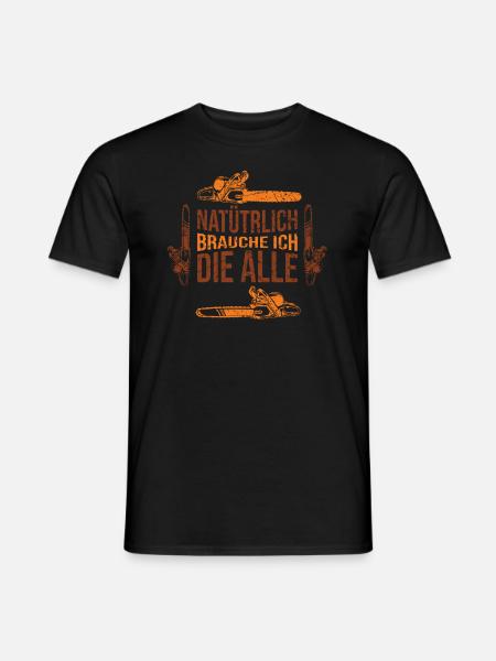 Holzfäller - Männer T-Shirt - Schwarz