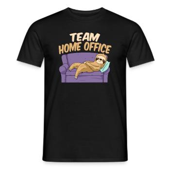 Team home office office home office saying office joke - Men's T-Shirt - black - Front - AI Model Male 178 light (178cm)
