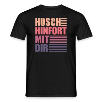 Husch hinfort mit dir! Unnötiger Sozialkontakt - Männer T-Shirt - Schwarz - Vorne - AI Model Male 178 light (178cm)