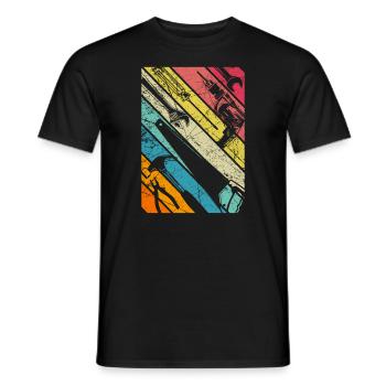 Artisans outil vintage design cadeau rétro - T-shirt homme - noir - Devant - AI Model Male 178 light (178cm)