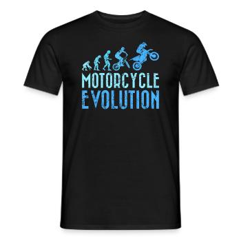 Motocycliste Evolution Homme Développement - T-shirt homme - noir - Devant - AI Model Male 178 light (178cm)
