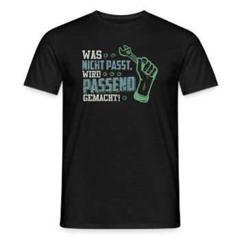Handwerker Spruch Vintage Geschenk Werkzeug - Männer T-Shirt - Schwarz - Vorne - AI Model Male 178 light (178cm)