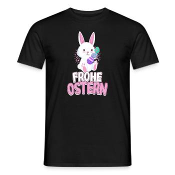 Frohe Ostern Osterhasen Ostergeschenk Oster Shirt - Männer T-Shirt - Schwarz - Vorne - AI Model Male 178 light (178cm)
