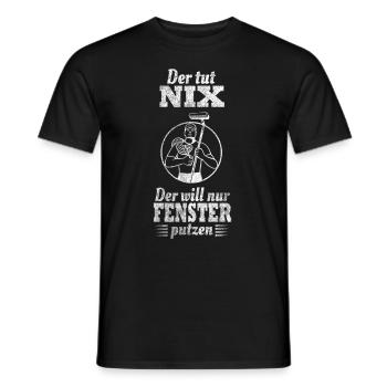 Fensterreiniger Fensterputzen Glasreinigung - Männer T-Shirt - Schwarz - Vorne - AI Model Male 178 light (178cm)