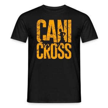 Canicross Running with Dog Zughund Dog Sport - Men's T-Shirt - black - Front - AI Model Male 178 light (178cm)