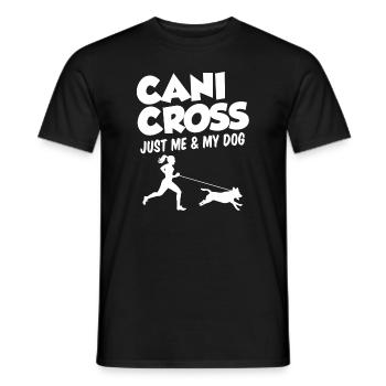 Dog Sports Running with Dog Running Saying Runner - Men's T-Shirt - black - Front - AI Model Male 178 light (178cm)