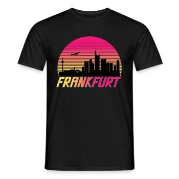 Frankfurt - Men's T-Shirt - black - Front - AI Model Male 178 light (178cm)