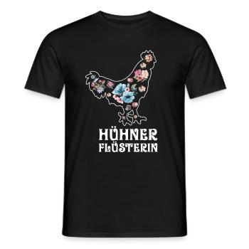 Hühner Flüsterin Huhn Hahn Landwirtin Hühnerstall - Männer T-Shirt - Schwarz - Vorne - AI Model Male 178 light (178cm)