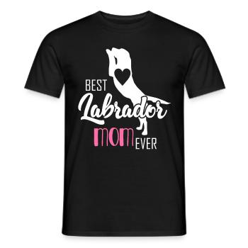 Best Labrador Mom Ever labradors Labrador - Männer T-Shirt - Schwarz - Vorne - AI Model Male 178 light (178cm)