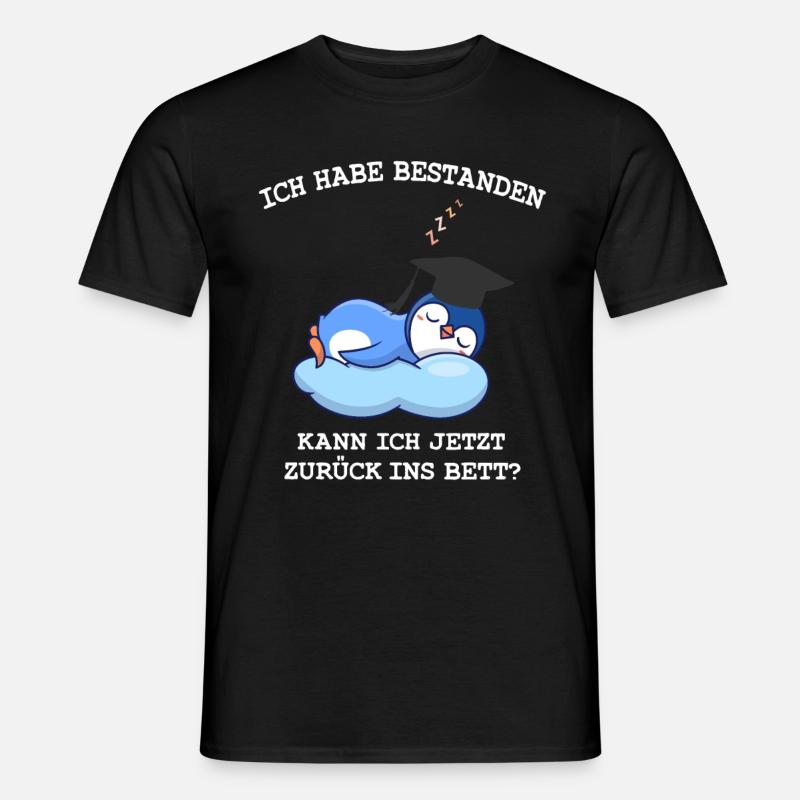 Bachelor Abschluss 2021 Pinguin Bachelor Prüfung - Männer T-Shirt - Schwarz