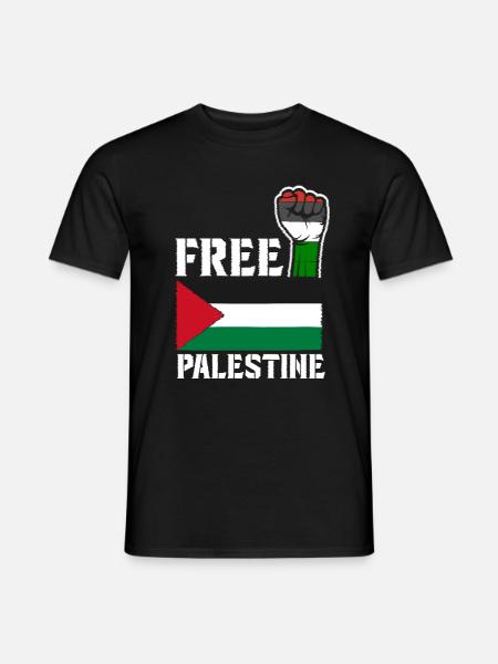 Free Palestine - Freiheit für Palästina - Mænd T-shirt - sort
