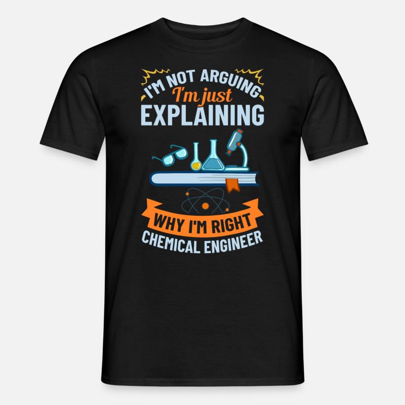 Chemical Engineer Chemical Engineering Science - Men's T-Shirt - black