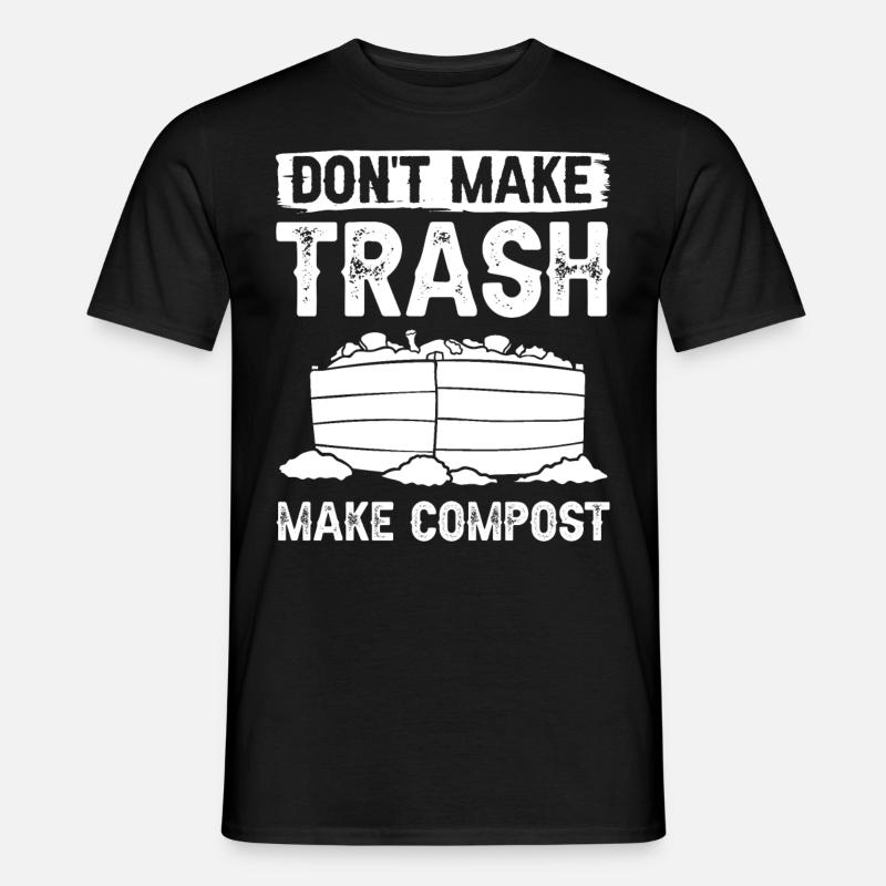 Kompostierung Kompost Wurm Abfall - Männer T-Shirt - Schwarz