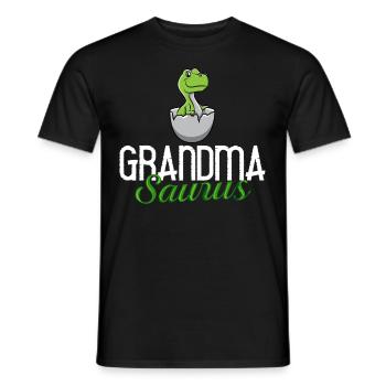 Dinosaurier Oma Saurus Omasaurus Großmutter - Männer T-Shirt - Schwarz - Vorne - AI Model Male 178 light (178cm)