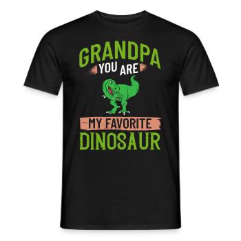 Grand-père dinosaure Grand-père Saurus Opasaurus - T-shirt homme - noir - Devant - AI Model Male 178 light (178cm)
