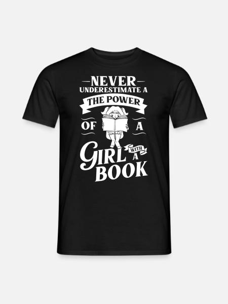 Book Girls Read Women Bookworm Bibliothécaire - T-shirt homme - noir