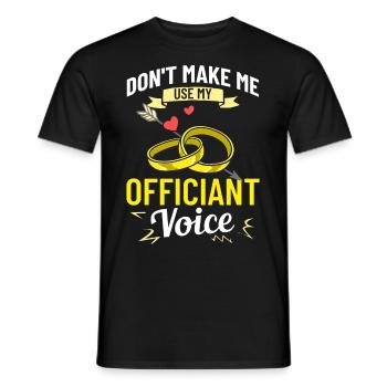 Trauungsleiter Eheoffizier Priester Pfarrer Ehe - Männer T-Shirt - Schwarz - Vorne - AI Model Male 178 light (178cm)