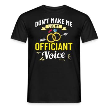 Trauungsleiter Eheoffizier Priester Pfarrer Ehe - Männer T-Shirt - Schwarz - Vorne - AI Model Male 178 light (178cm)
