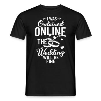 Trauungsleiter Eheoffizier Priester Pfarrer Ehe - Männer T-Shirt - Schwarz - Vorne - AI Model Male 178 light (178cm)