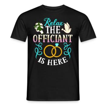 Trauungsleiter Eheoffizier Priester Pfarrer Ehe - Männer T-Shirt - Schwarz - Vorne - AI Model Male 178 light (178cm)