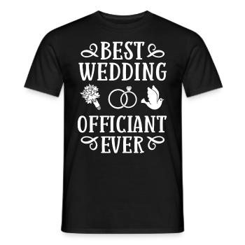 Trauungsleiter Eheoffizier Priester Pfarrer Ehe - Männer T-Shirt - Schwarz - Vorne - AI Model Male 178 light (178cm)