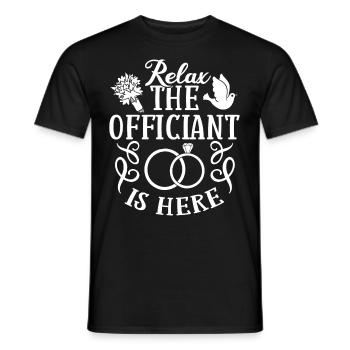 Trauungsleiter Eheoffizier Priester Pfarrer Ehe - Männer T-Shirt - Schwarz - Vorne - AI Model Male 178 light (178cm)