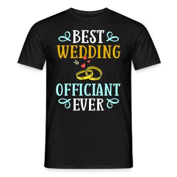 Trauungsleiter Eheoffizier Priester Pfarrer Ehe - Männer T-Shirt - Schwarz - Vorne - AI Model Male 178 light (178cm)