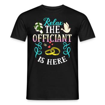 Trauungsleiter Eheoffizier Priester Pfarrer Ehe - Männer T-Shirt - Schwarz - Vorne - AI Model Male 178 light (178cm)