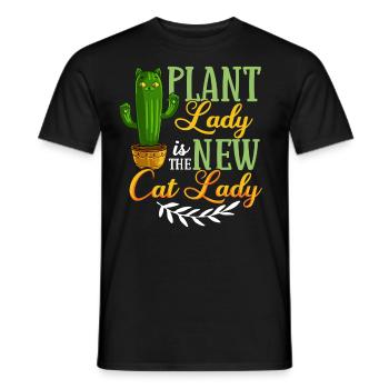 Catcus Cactus Chat Plantes Succulentes Cactus - T-shirt homme - noir - Devant - AI Model Male 178 light (178cm)