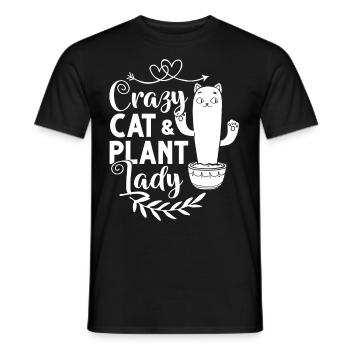 Catcus Cactus Chat Plantes Succulentes Cactus - T-shirt homme - noir - Devant - AI Model Male 178 light (178cm)