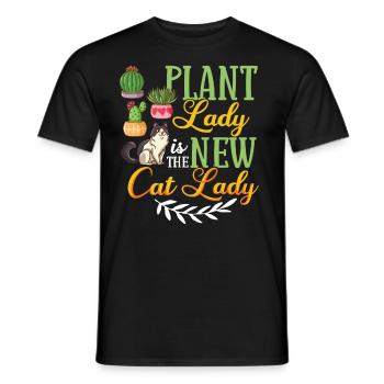 Catcus Cactus Chat Plantes Succulentes Cactus - T-shirt homme - noir - Devant - AI Model Male 178 light (178cm)