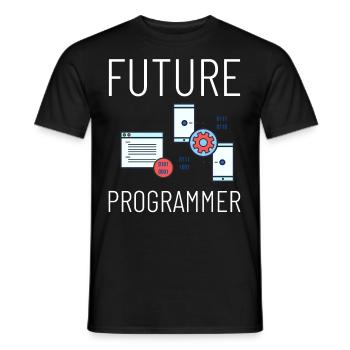Programmeur Programmation Ordinateur Développeur Pc - T-shirt homme - noir - Devant - AI Model Male 178 light (178cm)