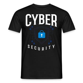 Cyber Security Information Computer Sicherheit - Männer T-Shirt - Schwarz - Vorne - AI Model Male 178 light (178cm)