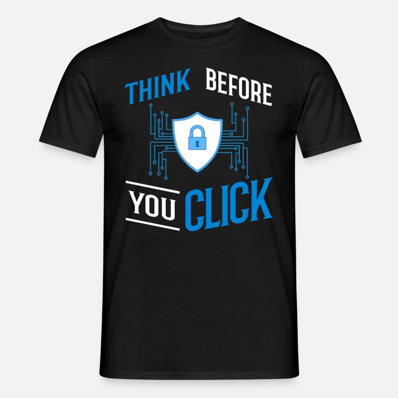 Cyber Security Information Computer Sicherheit - Männer T-Shirt - Schwarz