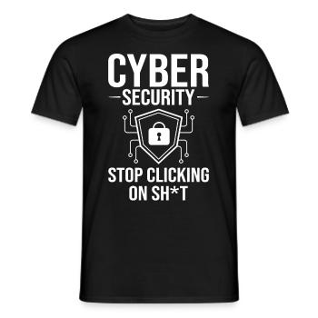 Cyber Security Information Computer Sicherheit - Männer T-Shirt - Schwarz - Vorne - AI Model Male 178 light (178cm)