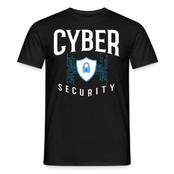 Cyber Security Information Computer Sicherheit - Männer T-Shirt - Schwarz - Vorne - AI Model Male 178 light (178cm)