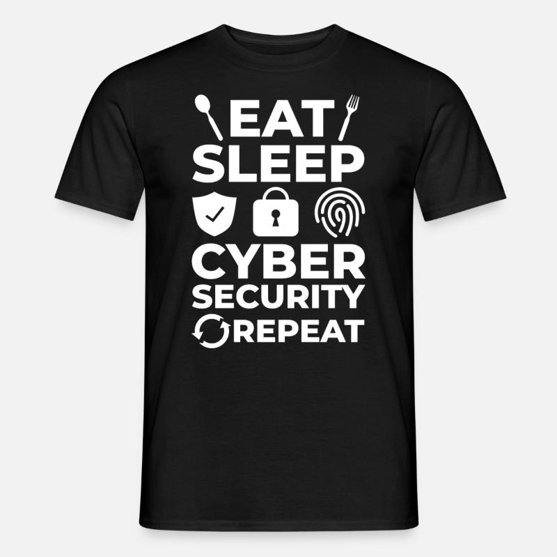 Cyber Security Information Computer Sicherheit - Men’s T-shirt - black