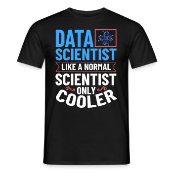 Datenwissenschaftler Data Science Wissenschaft - Männer T-Shirt - Schwarz - Vorne - AI Model Male 178 light (178cm)