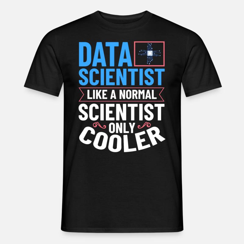 Datenwissenschaftler Data Science Wissenschaft - Männer T-Shirt - Schwarz