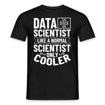 Datenwissenschaftler Data Science Wissenschaft - Männer T-Shirt - Schwarz - Vorne - AI Model Male 178 light (178cm)