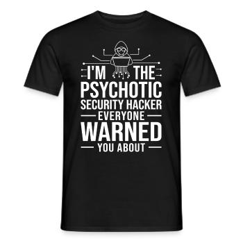 Ethical Hacker Security Computer Hacking - Men's T-Shirt - black - Front - AI Model Male 178 light (178cm)
