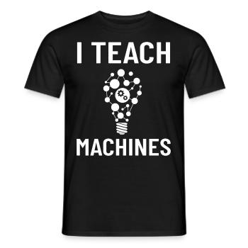 Maschinelles Lernen Künstliche Intelligenz AI - Männer T-Shirt - Schwarz - Vorne - AI Model Male 178 light (178cm)