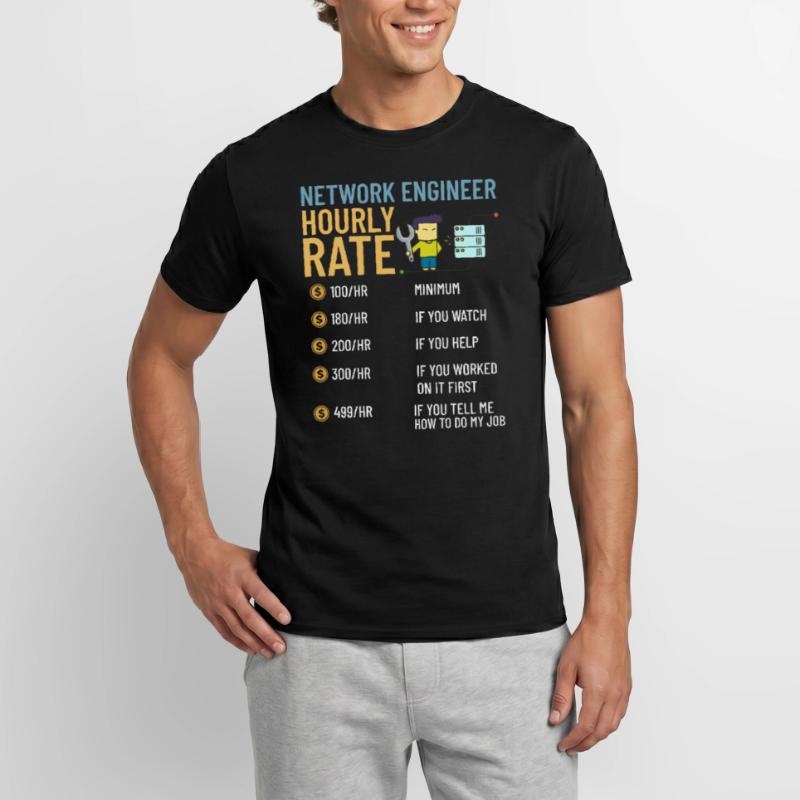 Netzwerkingenieur Network Engineer Computer Männer T-Shirt