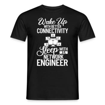 Netzwerkingenieur Network Engineer Computer - Männer T-Shirt - Schwarz - Vorne - AI Model Male 178 light (178cm)