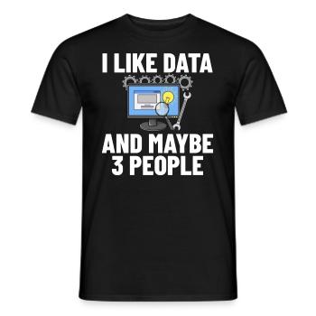 Software Development Software Developer Developer - Men's T-Shirt - black - Front - AI Model Male 178 light (178cm)
